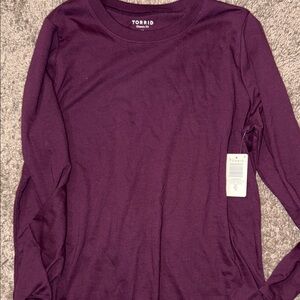 Torrid Rich Purple Long Sleeve Tee - Size 00 (M/L)